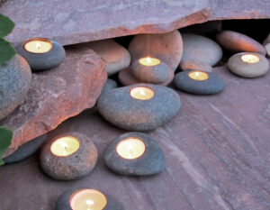 Tealight Candle Rocks